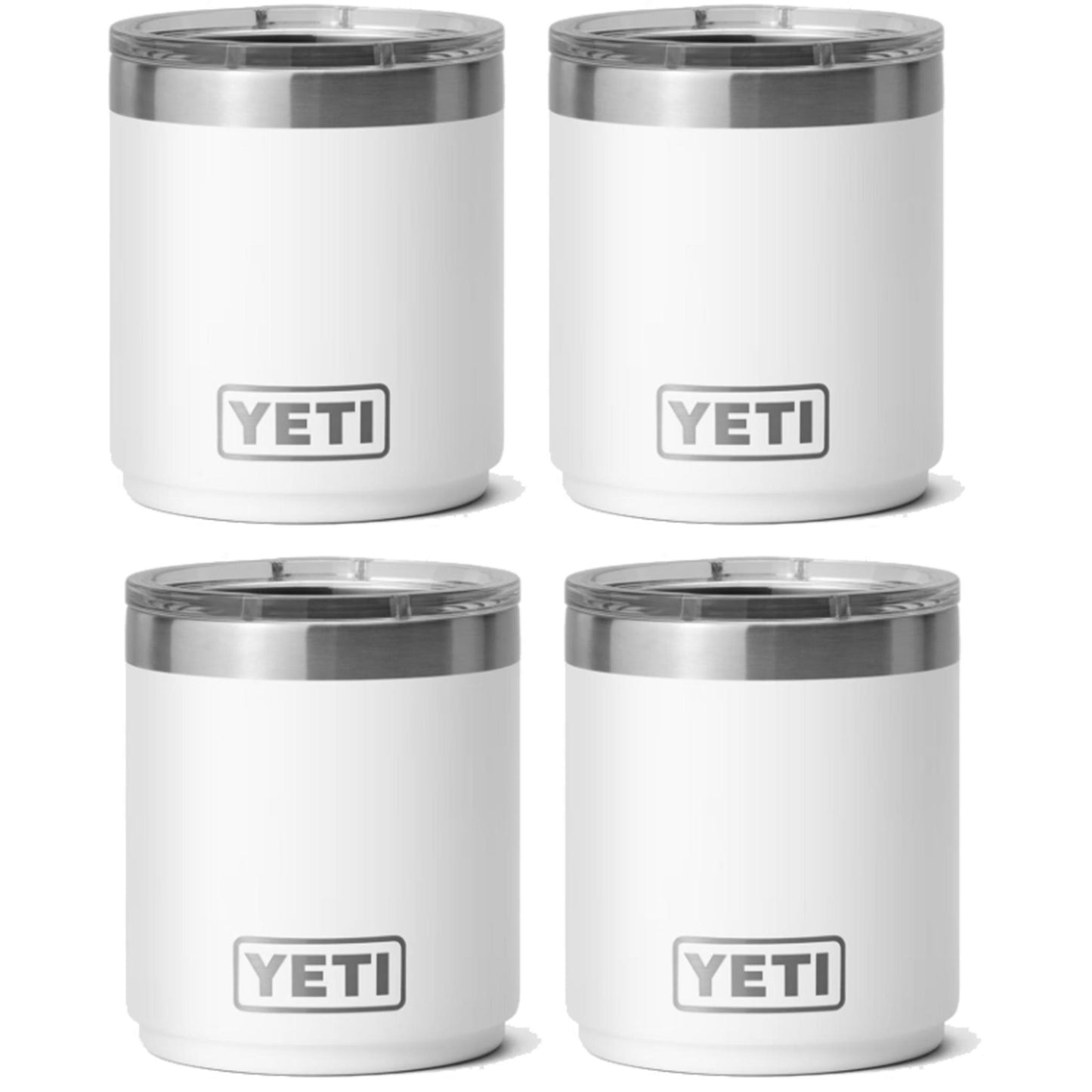 YETI RAMBLER 10 OZ. STACKABLE LOWBALL WITH MAGSLIDER LID (4-PACK)