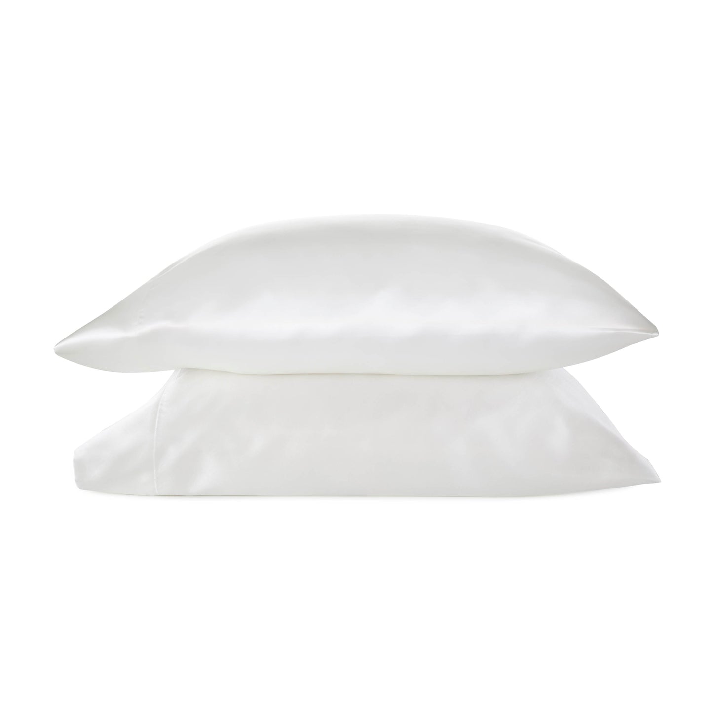 SATIN SOLID KING PILLOWCASE PAIR