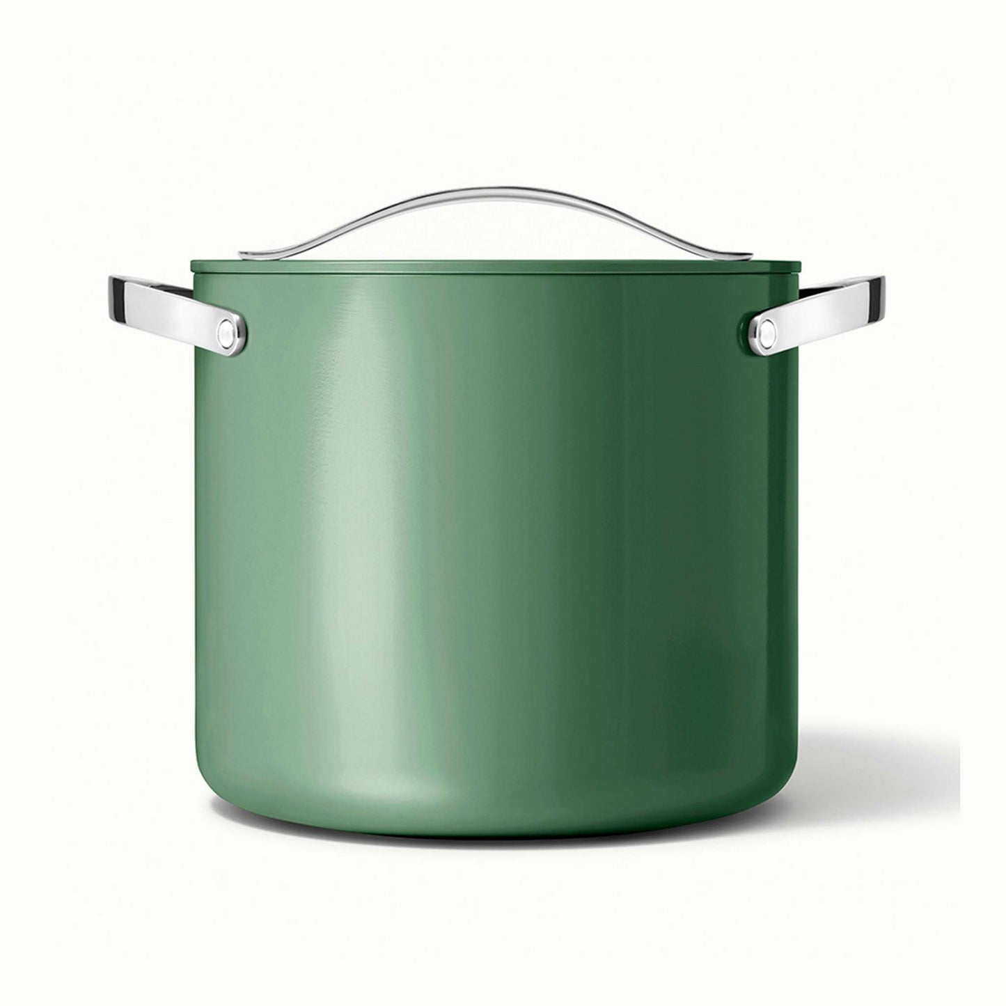 12QT NONSTICK CERAMIC STOCKPOT W/ LID SAGE