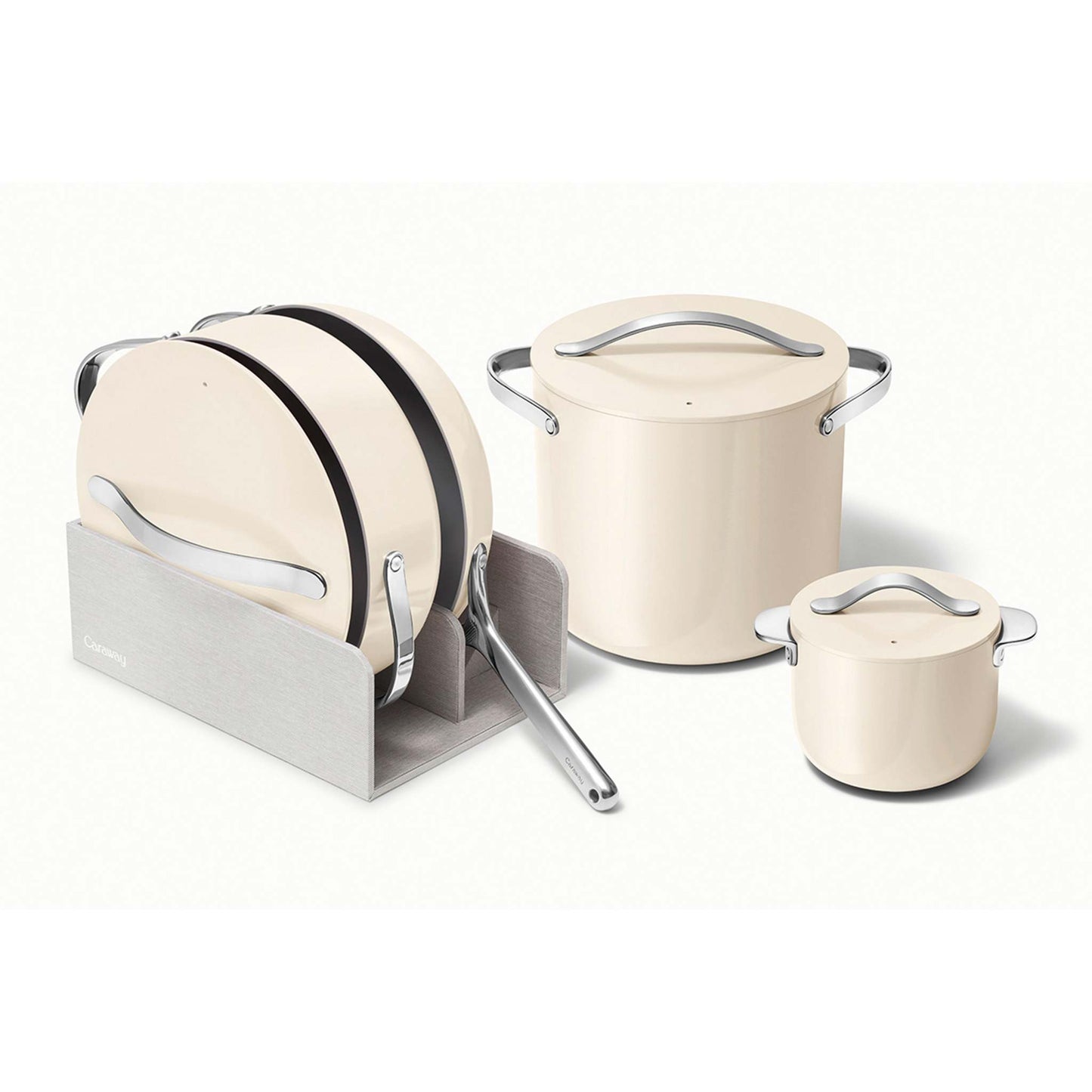 NONSTICK CERAMIC COOKWARE+ SET CREAM