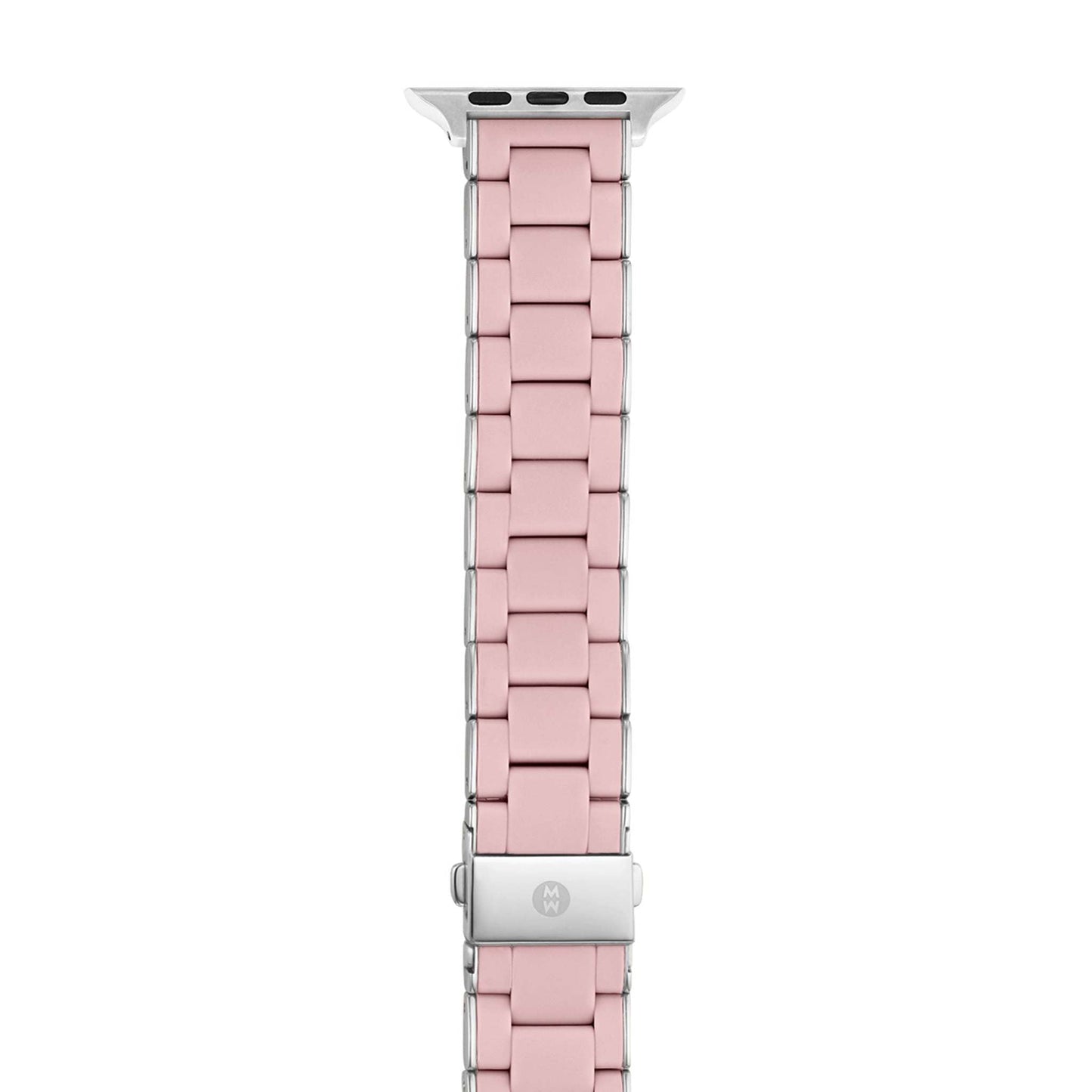 SILICONE STRAP FOR APPLE WATCH BARELY & STAINLESS STEEL