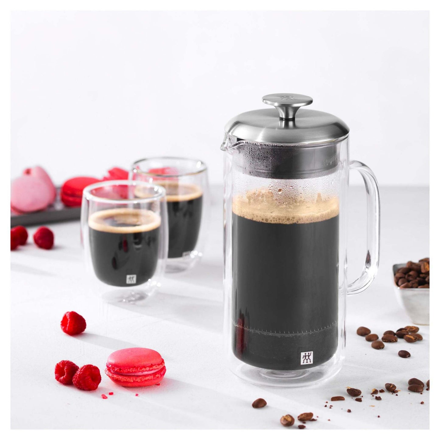 SORRENTO DOUBLE WALLED GLASS FRENCH PRESS