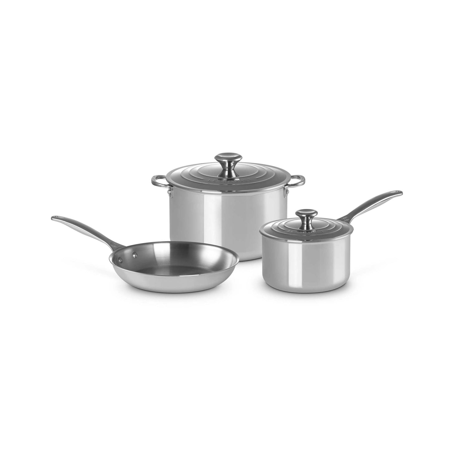 5PC SIGNATURE STAINLESS STEEL COOKWARE SET
