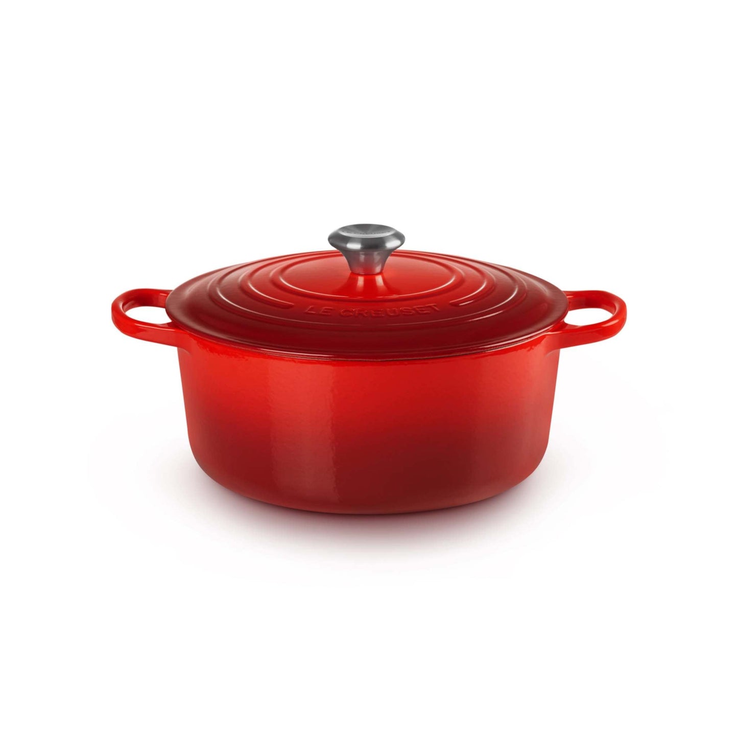 7.25QT SIGNATURE CAST IRON ROUND DUTCH OVEN CERISE