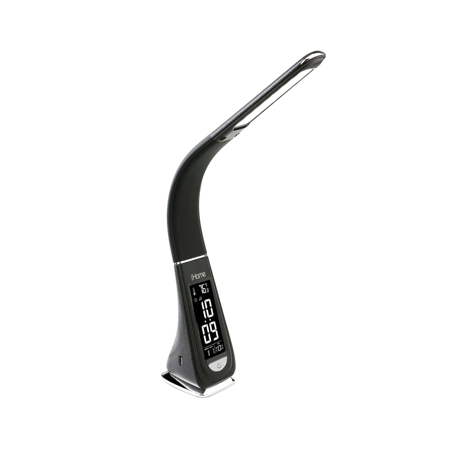 POWERLIGHT FLEX FOLDABLE LED LAMP W/ USB CHARGING & ALARM CLOCK