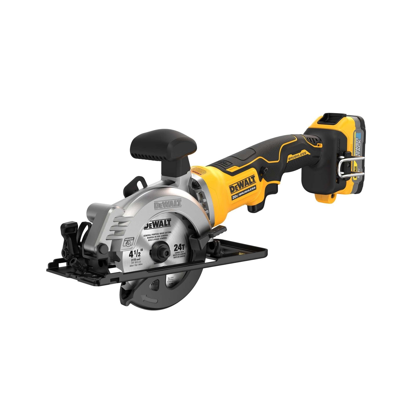 ATOMIC 20V MAX BRUSHLESS 4-1/2" CIRCULAR SAW KIT W/ POWERSTACK BATTERY