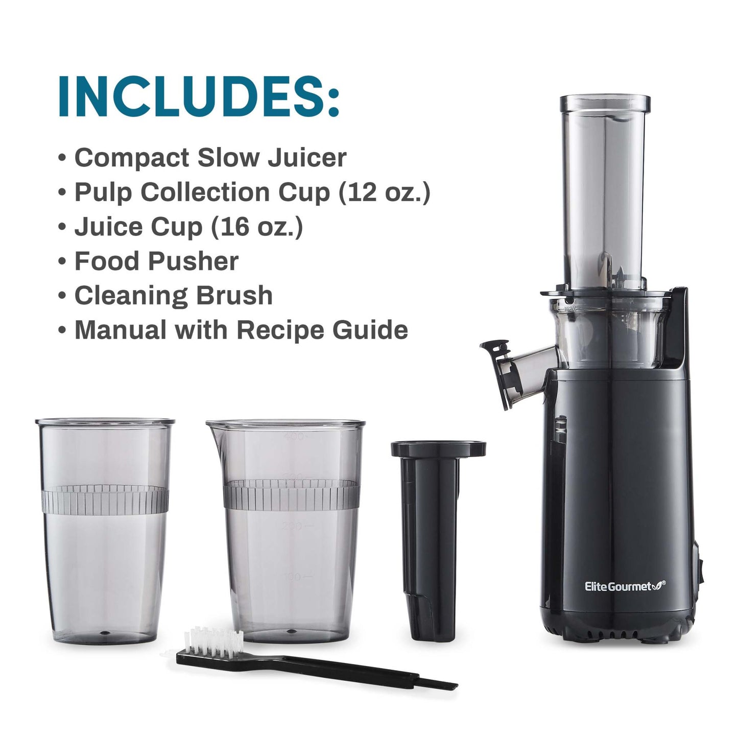 16OZ COMPACT MASTICATING SLOW JUICER