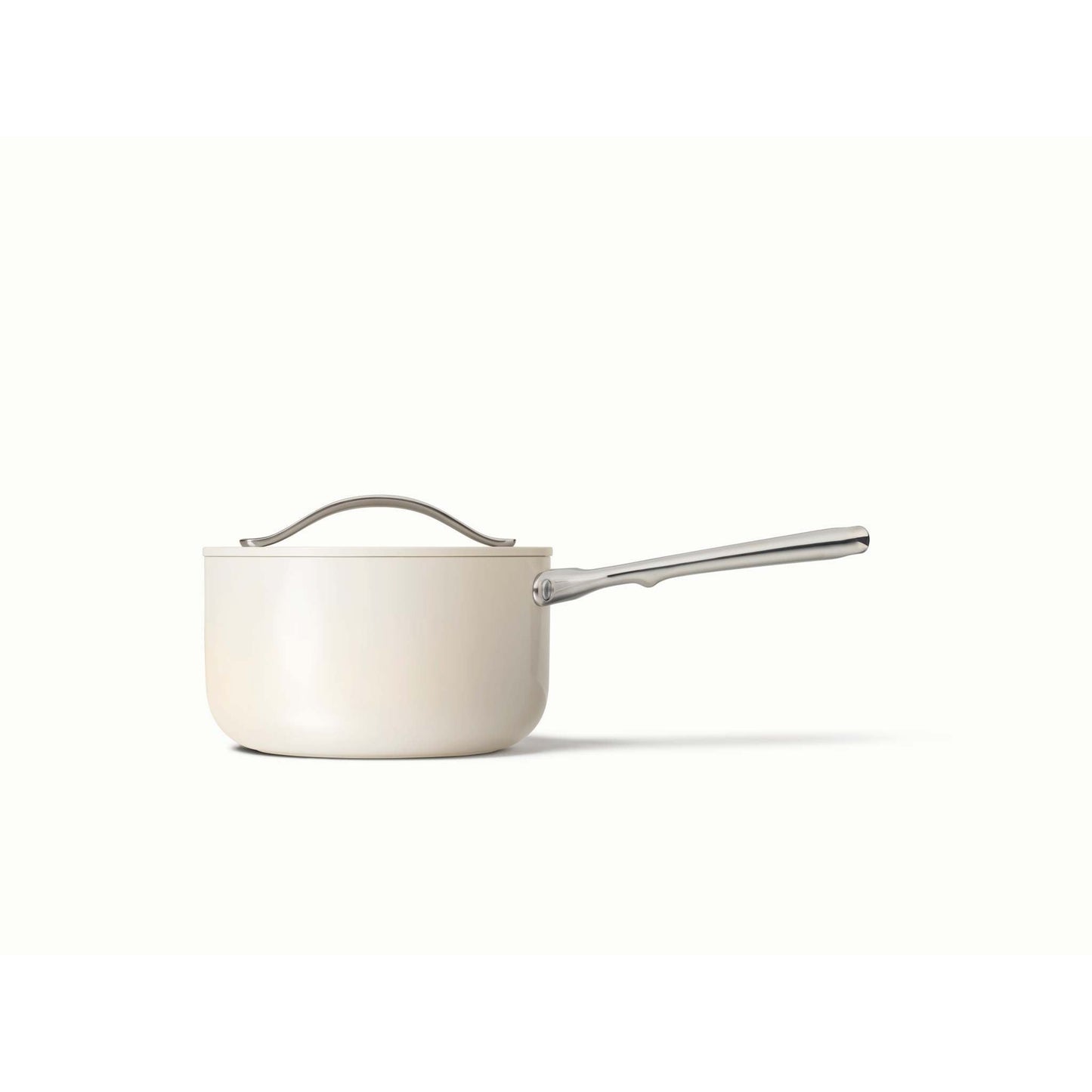 1.75QT NONSTICK CERAMIC SAUCEPAN CREAM