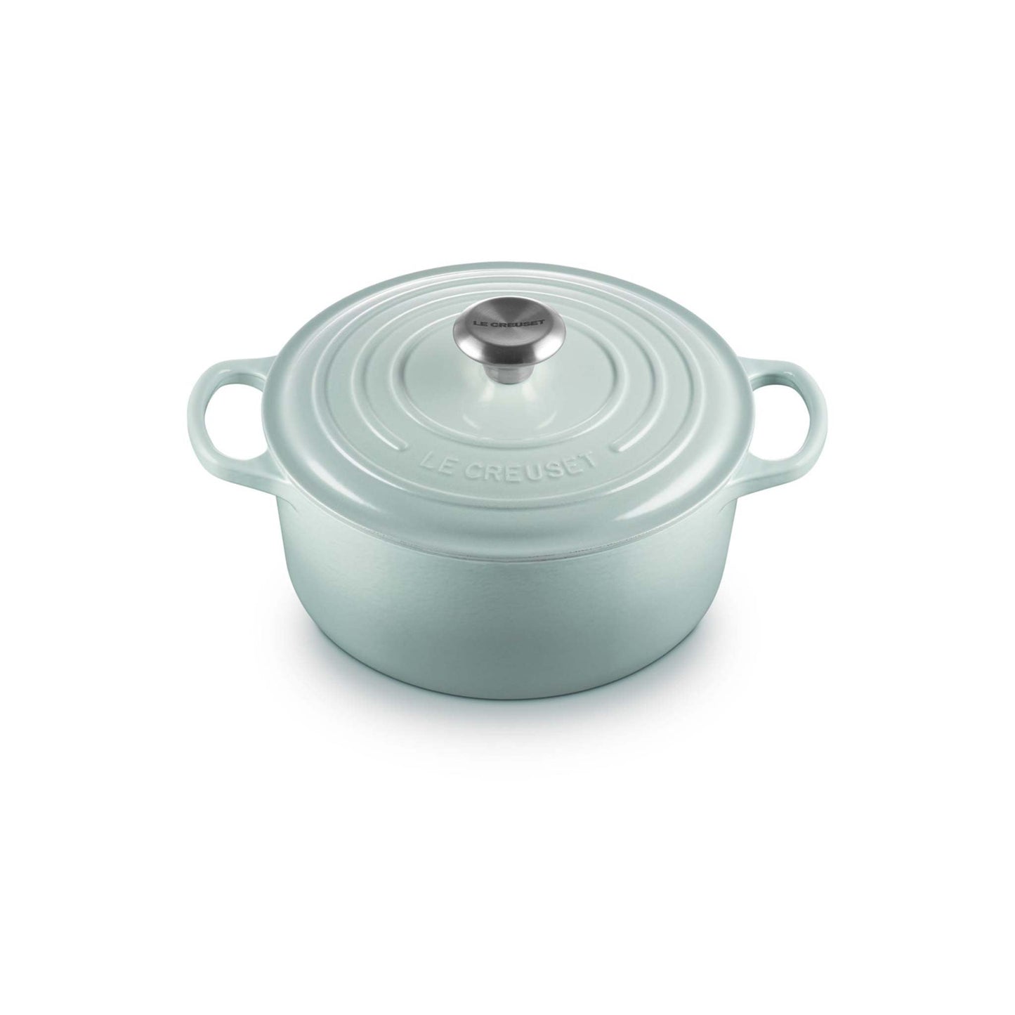 4.5QT SIGNATURE CAST IRON ROUND DUTCH OVEN SEA SALT