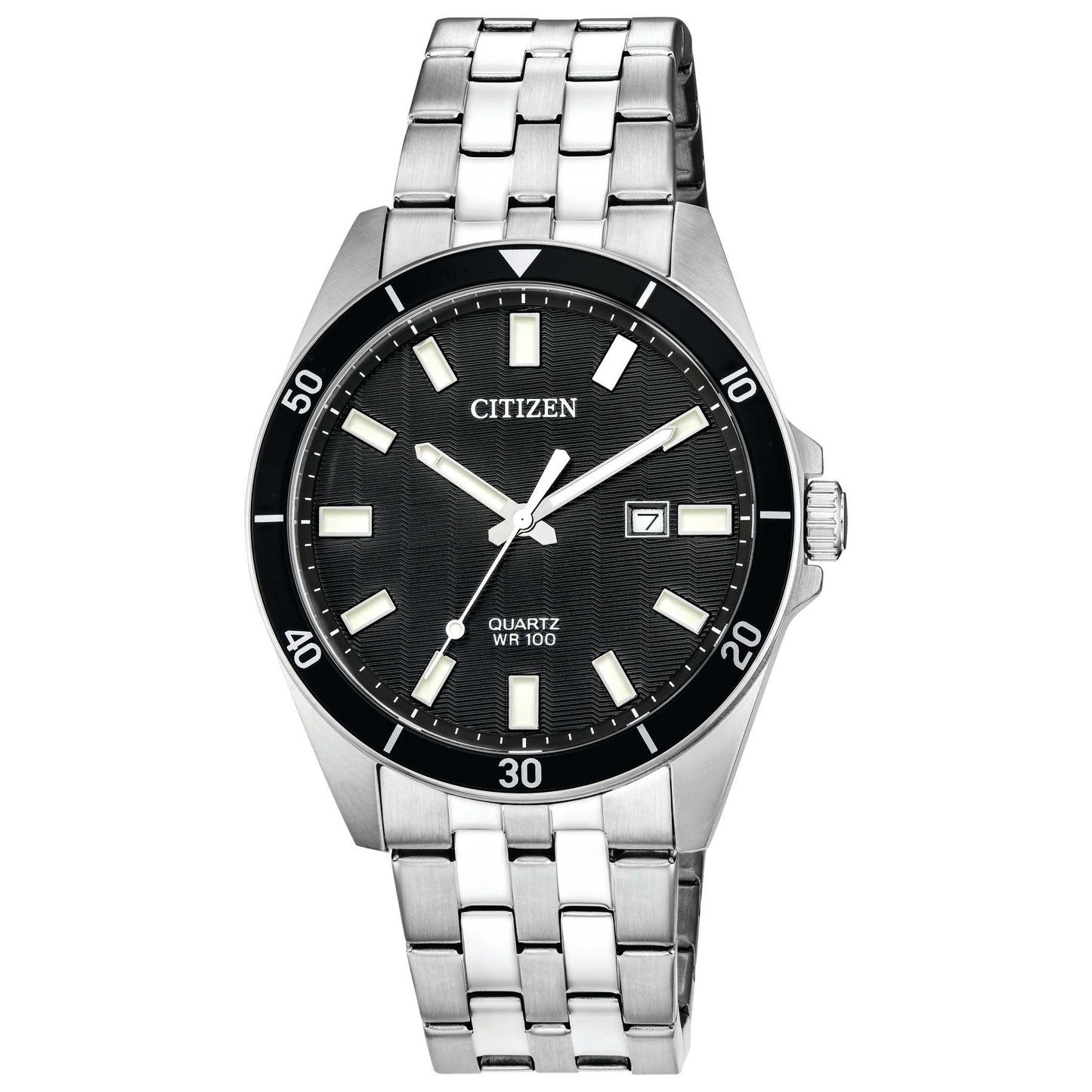 MENS QUARTZ STAINLESS STEEL WATCH