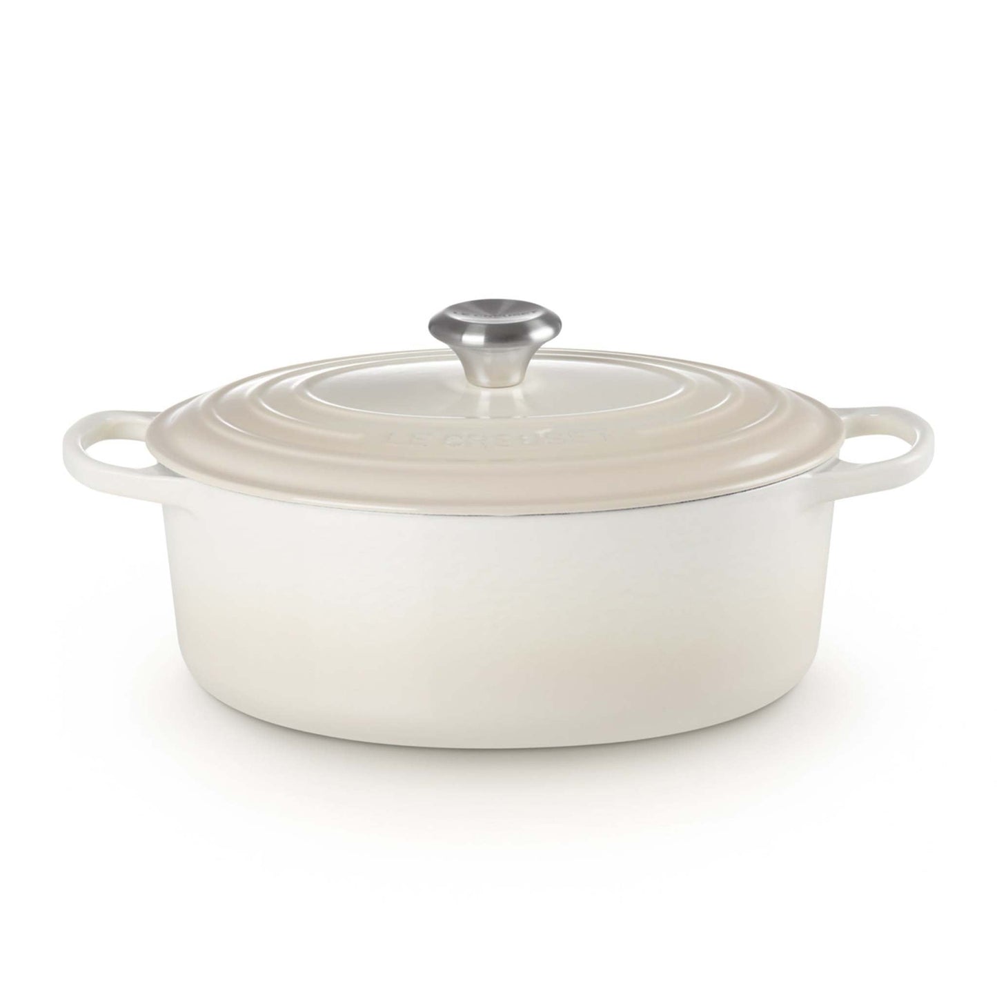 5QT SIGNATURE CAST IRON OVAL DUTCH OVEN MERINGUE