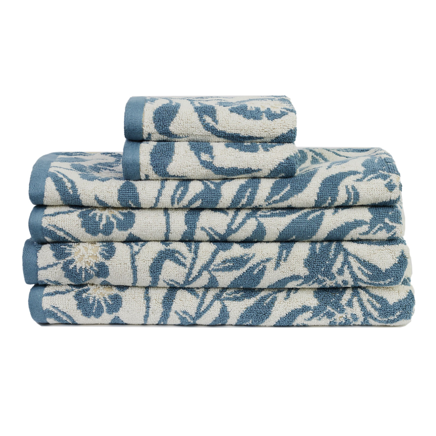 FLORENCE TOWEL 6 PIECE SET - (BLUE)
