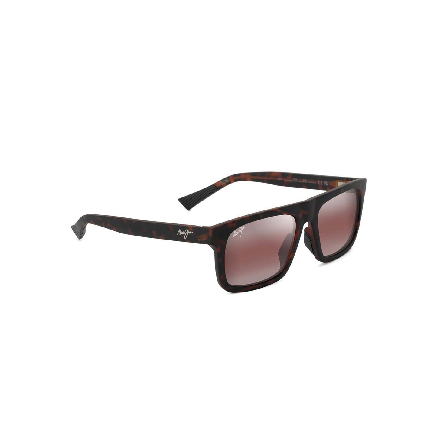 OPIO POLARIZED SUNGLASSES DARK HAVANA FRAME MAUI ROSE LENS