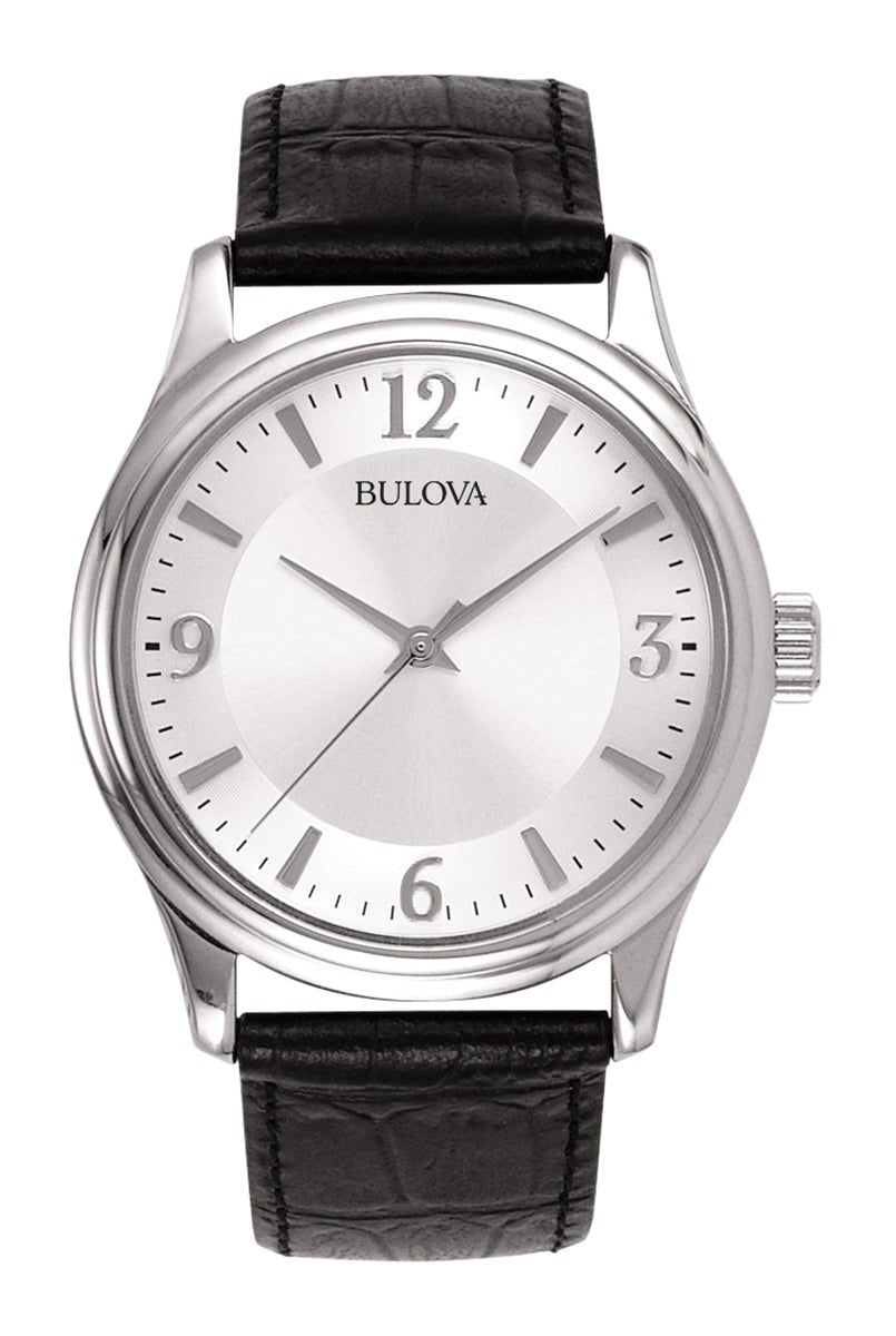 Men's Corporate Collection Black Leather Strap Watch