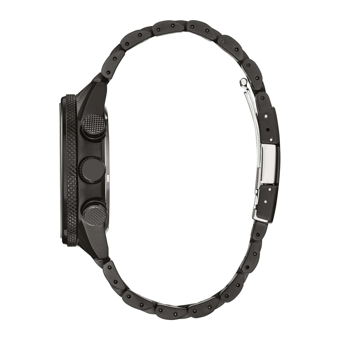 MENS NIGHTHAWK ECO-DRIVE ION-PLATED CHRONOGRAPH WATCH