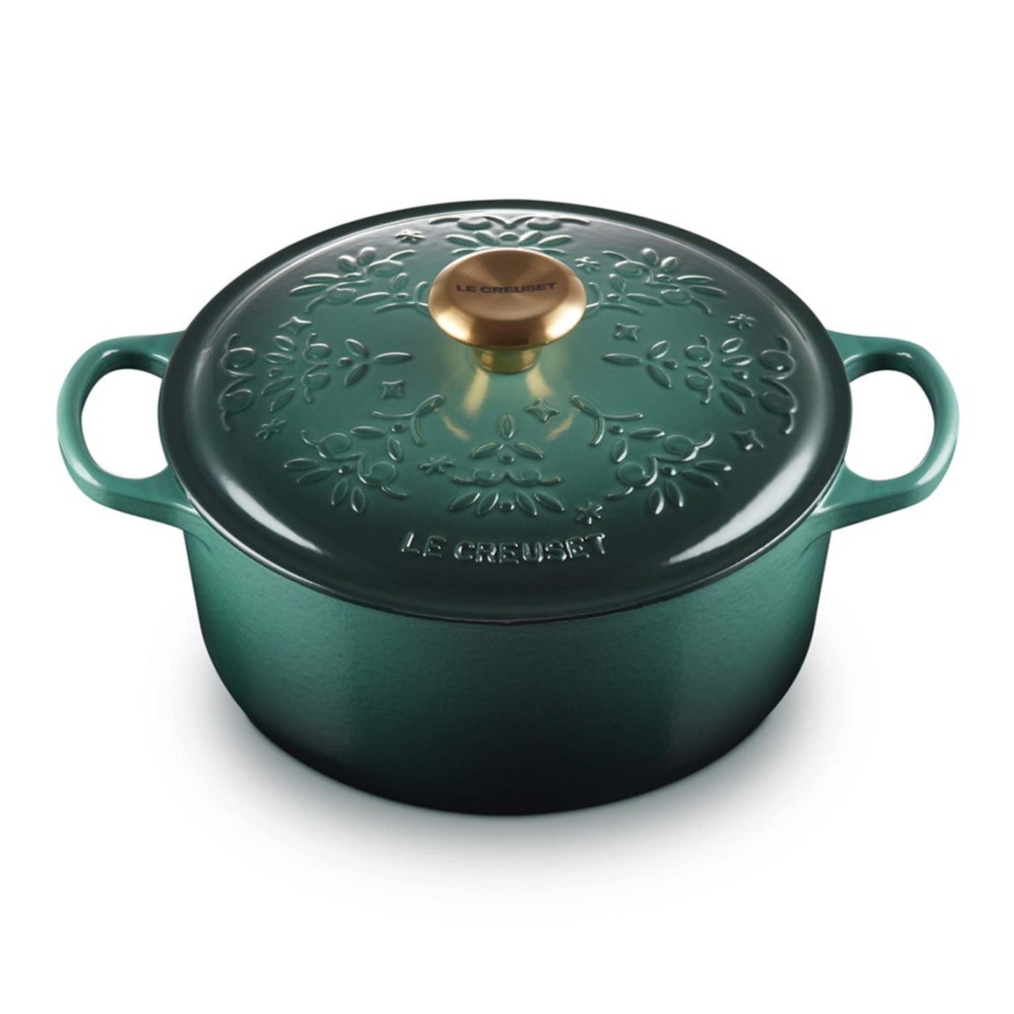 NOEL COLLECTION 4.5QT SIGNATURE CAST IRON ROUND DUTCH OVEN ARTICHAUT