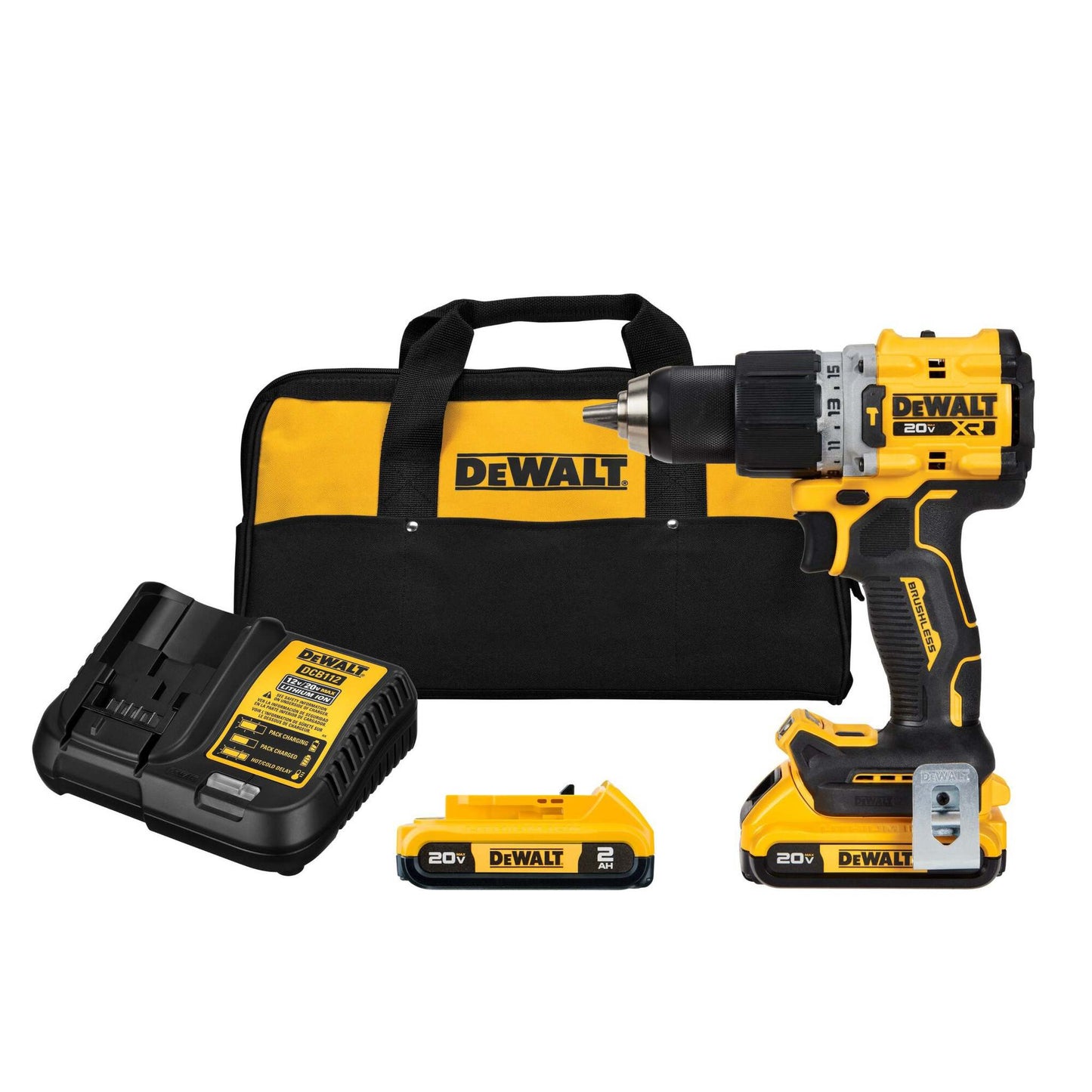 20V MAX XR BRUSHLESS 1/2" HAMMER DRILL/DRIVER KIT