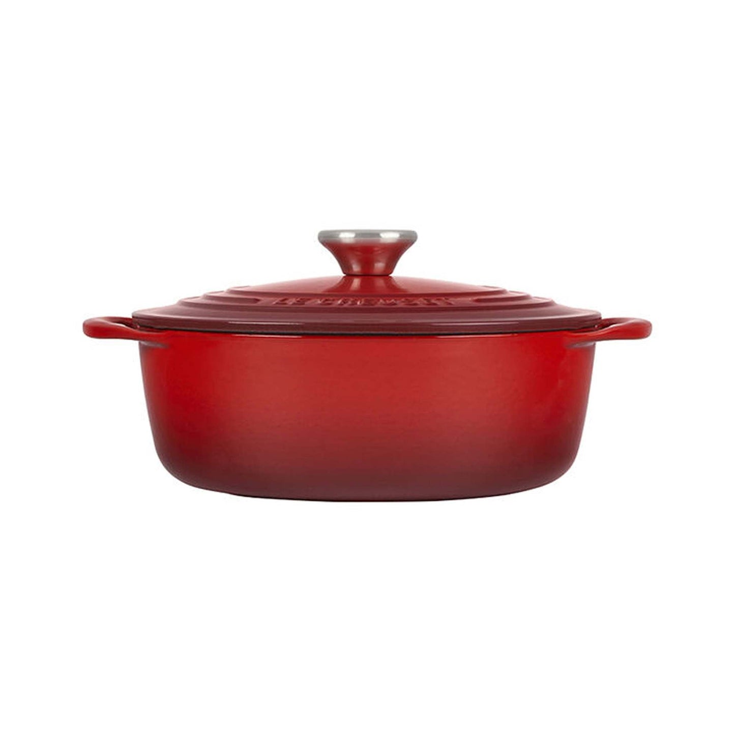 2.75QT SHALLOW ROUND CAST IRON OVEN CERISE