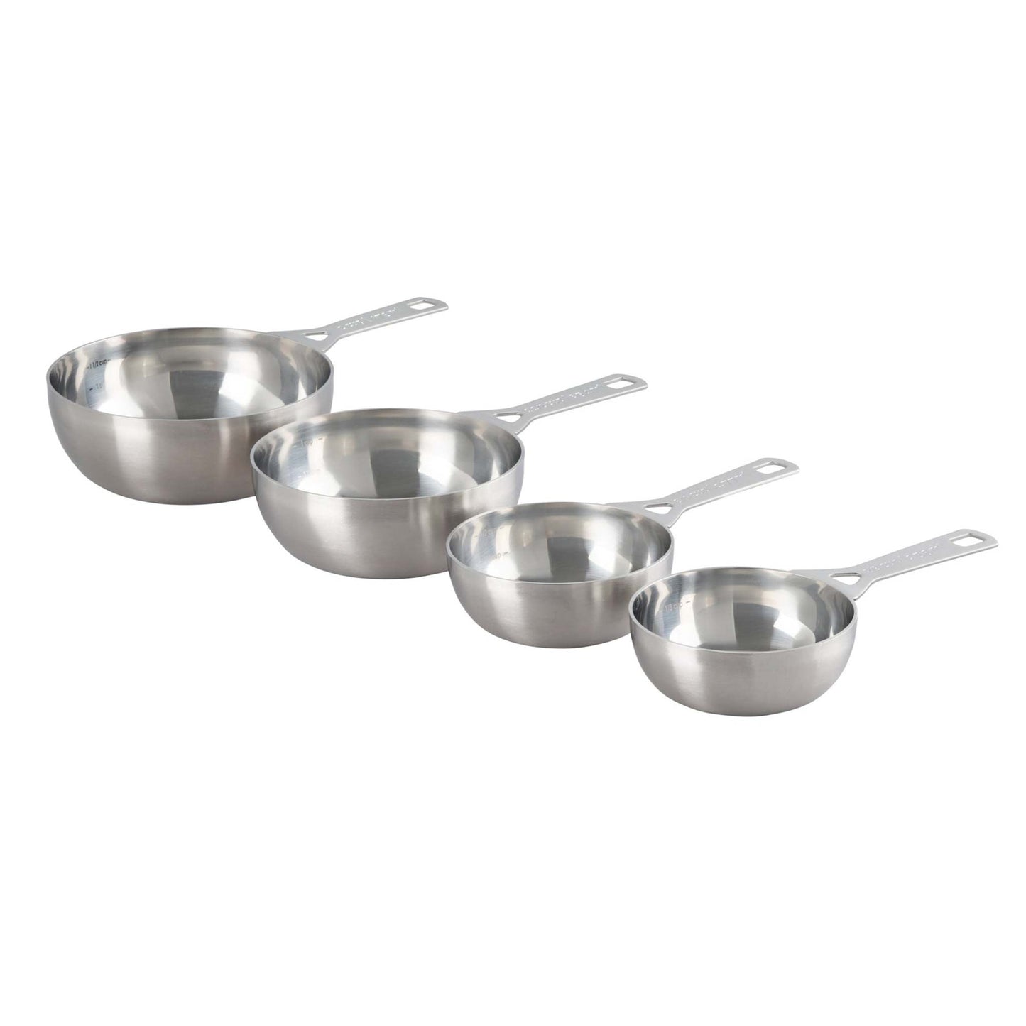 4PC STAINLESS STEEL BATCH BAKING MEASURING CUPS