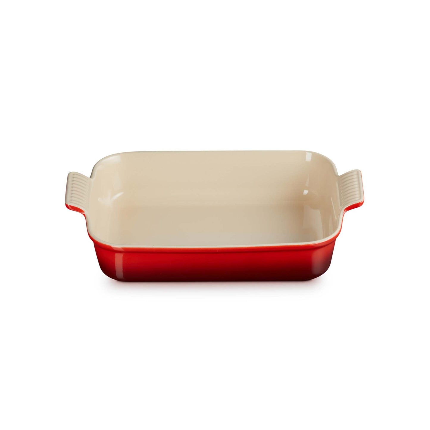4QT HERITAGE STONEWARE RECTANGULAR DISH CERISE