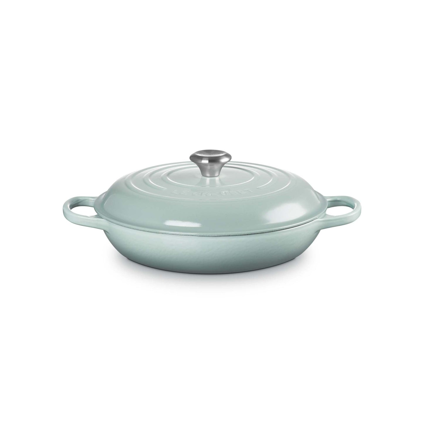3.5QT SIGNATURE CAST IRON BRAISER SEA SALT