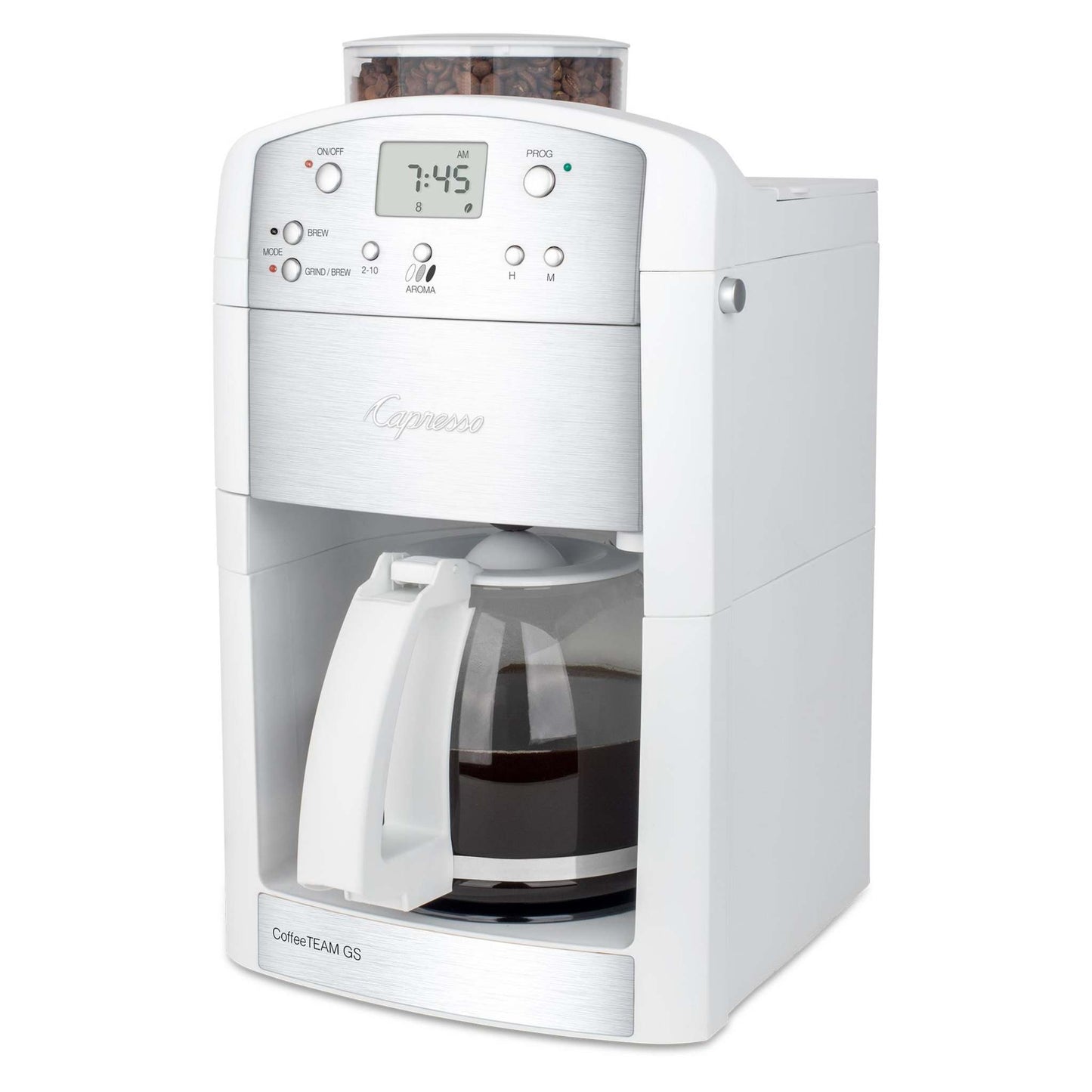COFFEETEAM GS 10 CUP COFFEEMAKER W/ CONICAL BURR GRINDER