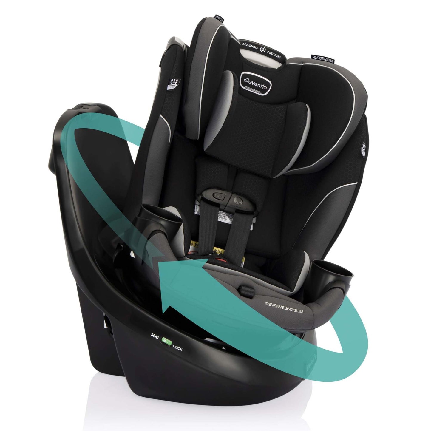 REVOLVE360 SLIM ROTATIONAL 2-IN-1 CAR SEAT CARVER