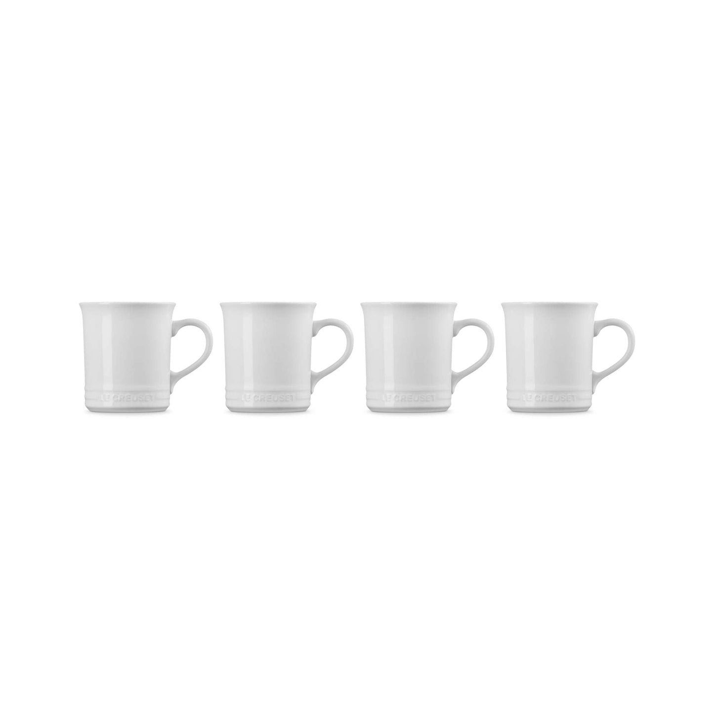 SET OF 4 STONEWARE MUGS