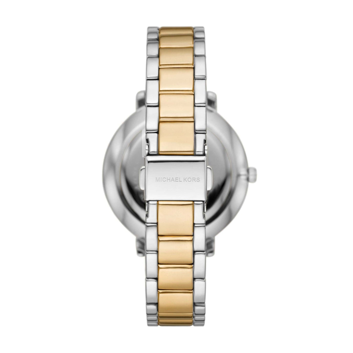 LADIES' PYPER TWO-TONE STAINLESS STEEL WATCH, MK LOGO DIAL