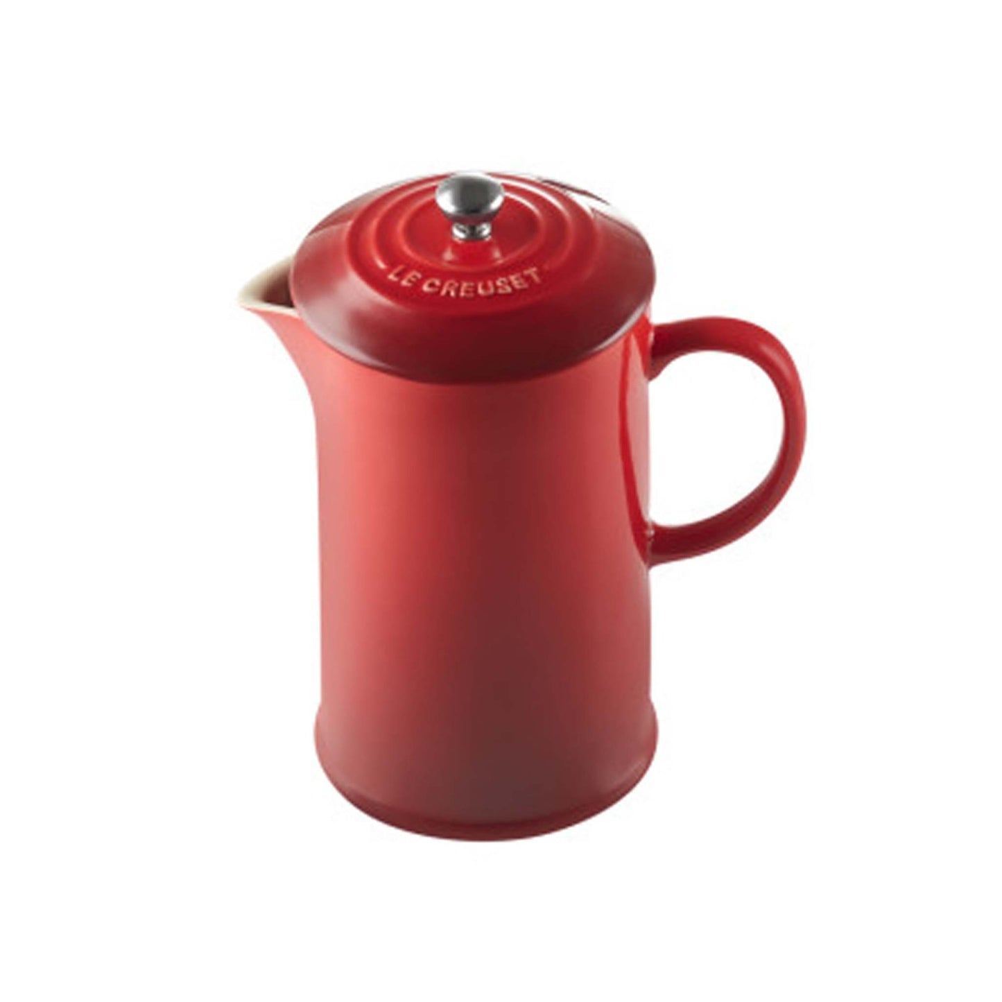 34OZ CAFE COLLECTION STONEWARE FRENCH PRESS CERISE