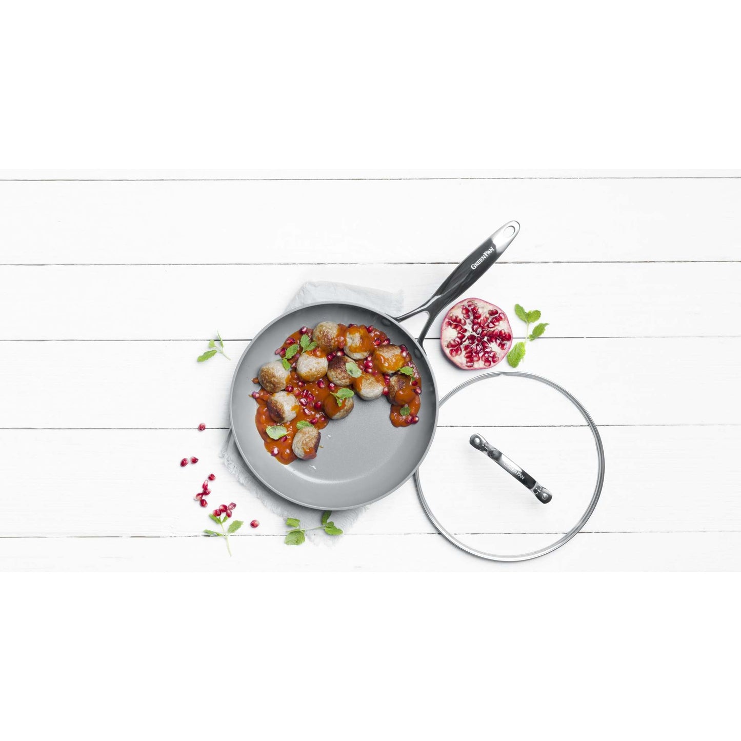 VALENCIA PRO 10" CERAMIC NONSTICK FRY PAN W/ LID