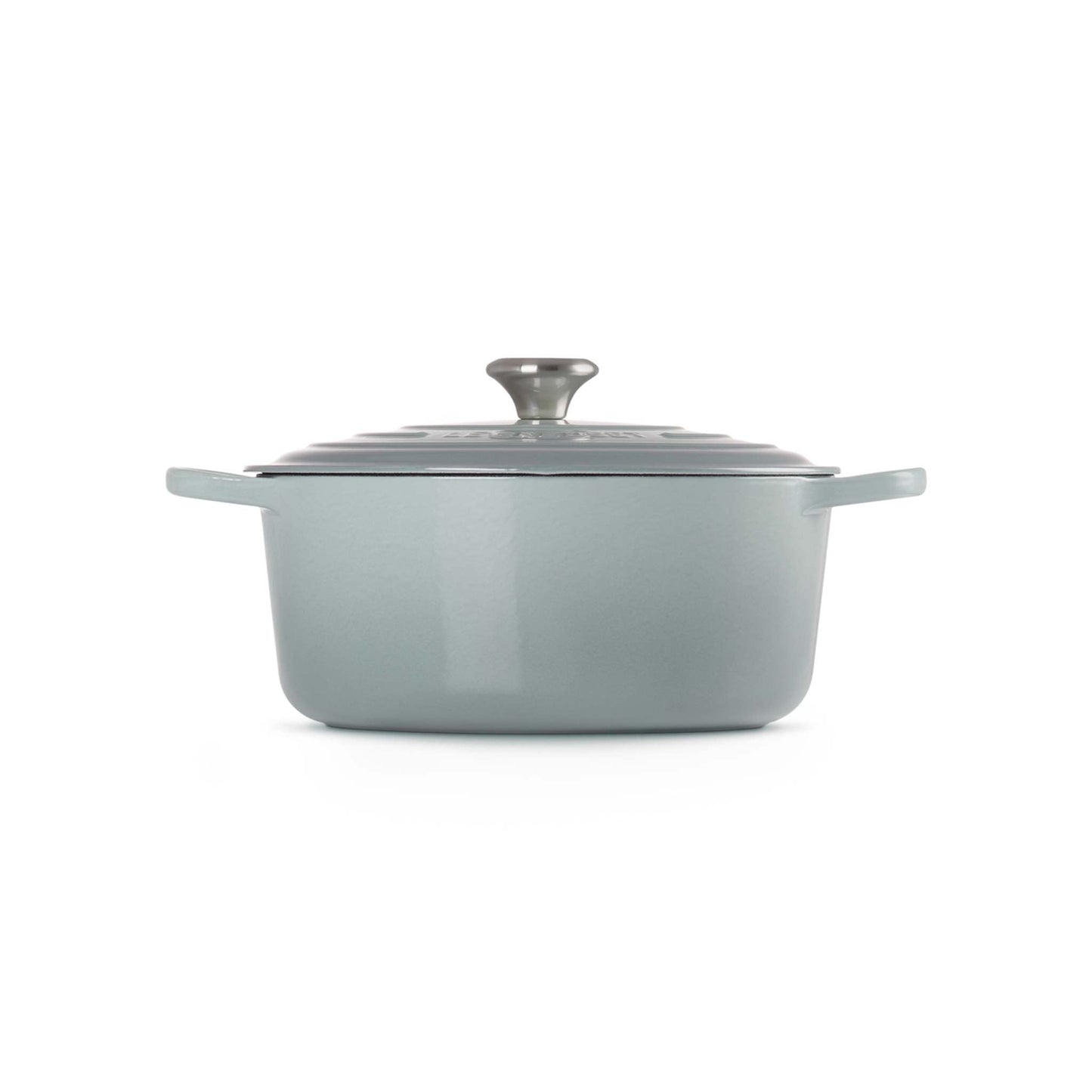 7.25QT SIGNATURE CAST IRON ROUND DUTCH OVEN SEA SALT