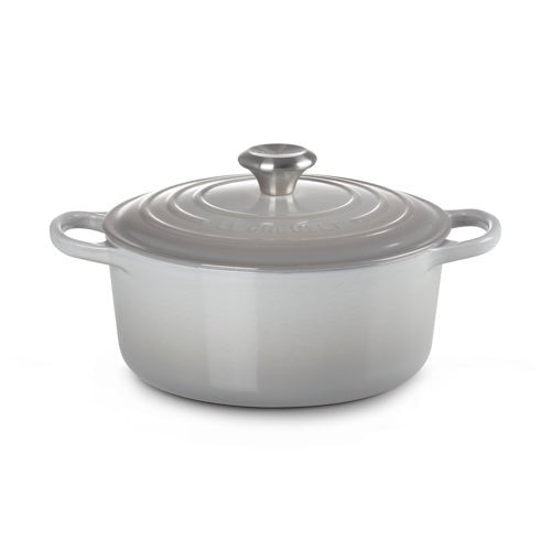 4.5qt Signature Cast Iron Round Dutch Oven French Gray