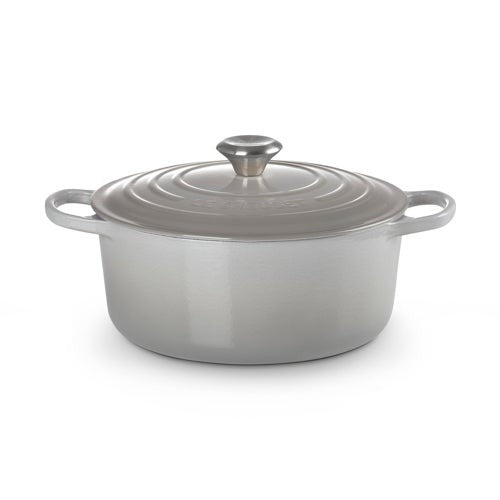 5.5qt Signature Cast Iron Round Dutch Oven French Gray