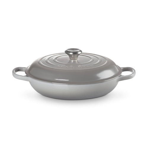 3.5qt Signature Cast Iron Braiser French Gray