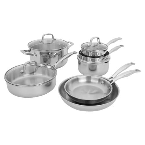 CLAD H3 10pc Stainless Steel Cookware Set