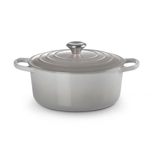 5.5qt Signature Cast Iron Round Dutch Oven French Gray