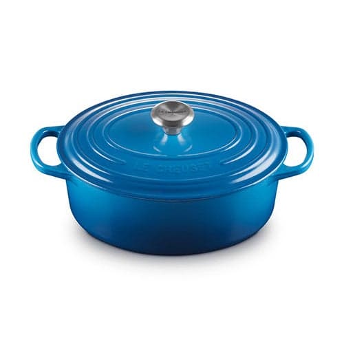 2.75qt Signature Cast Iron Oval Dutch Oven Marseille