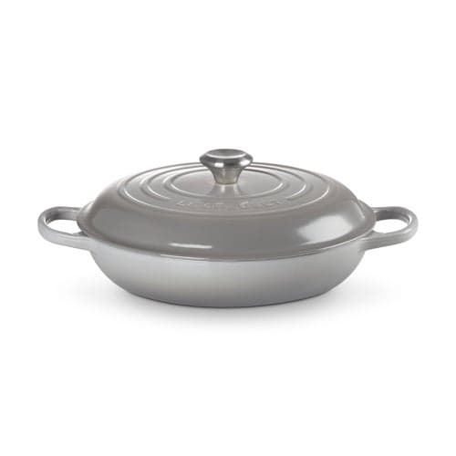 3.5qt Signature Cast Iron Braiser French Gray