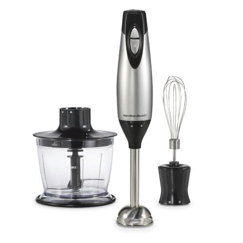 2 Speed Hand Blender w/ Whisk & Chopping Bowl