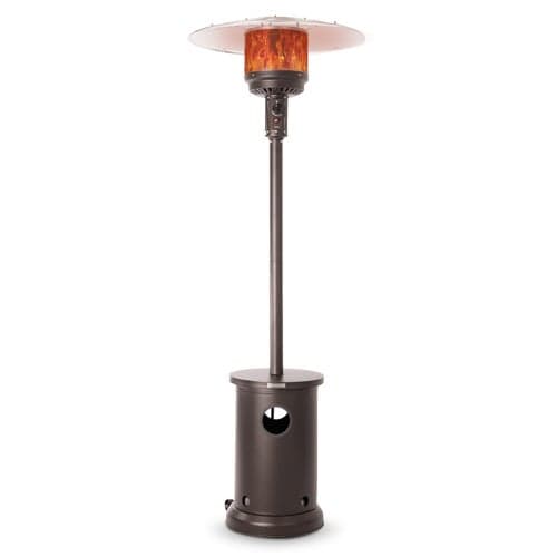 Mocha Finish Patio Heater w/ Table