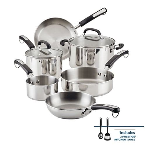 10pc Brilliance Stainless Steel Cookware Set