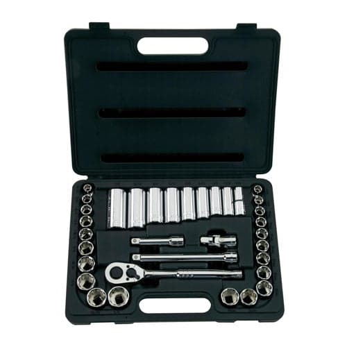 34pc 3/8" SAE & MM Socket Set