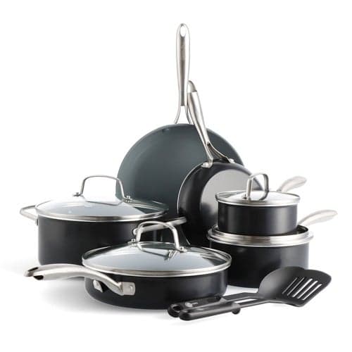 12pc Swift Ceramic Nonstick Cookware Set