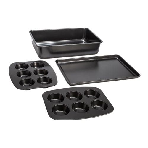 4pc Bakeins Carbon Steel Stackable Bakeware Set