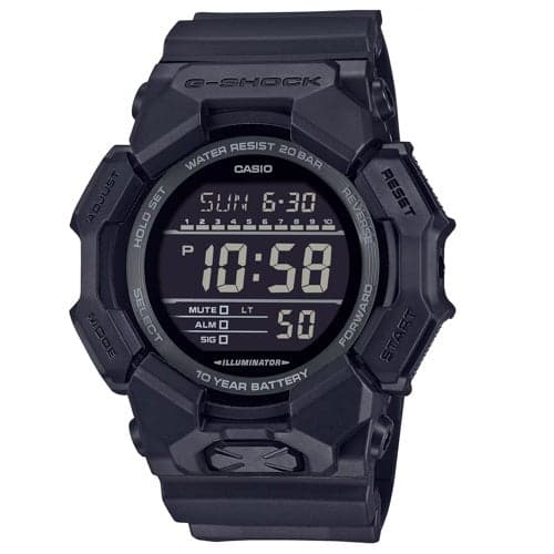 Mens GD010 G-Shock Large LED Digital Watch Black