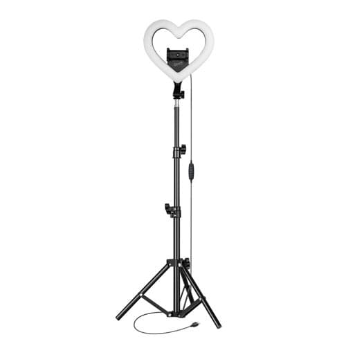 Pro Live Stream 10" Heart Ring Light w/ White Lights