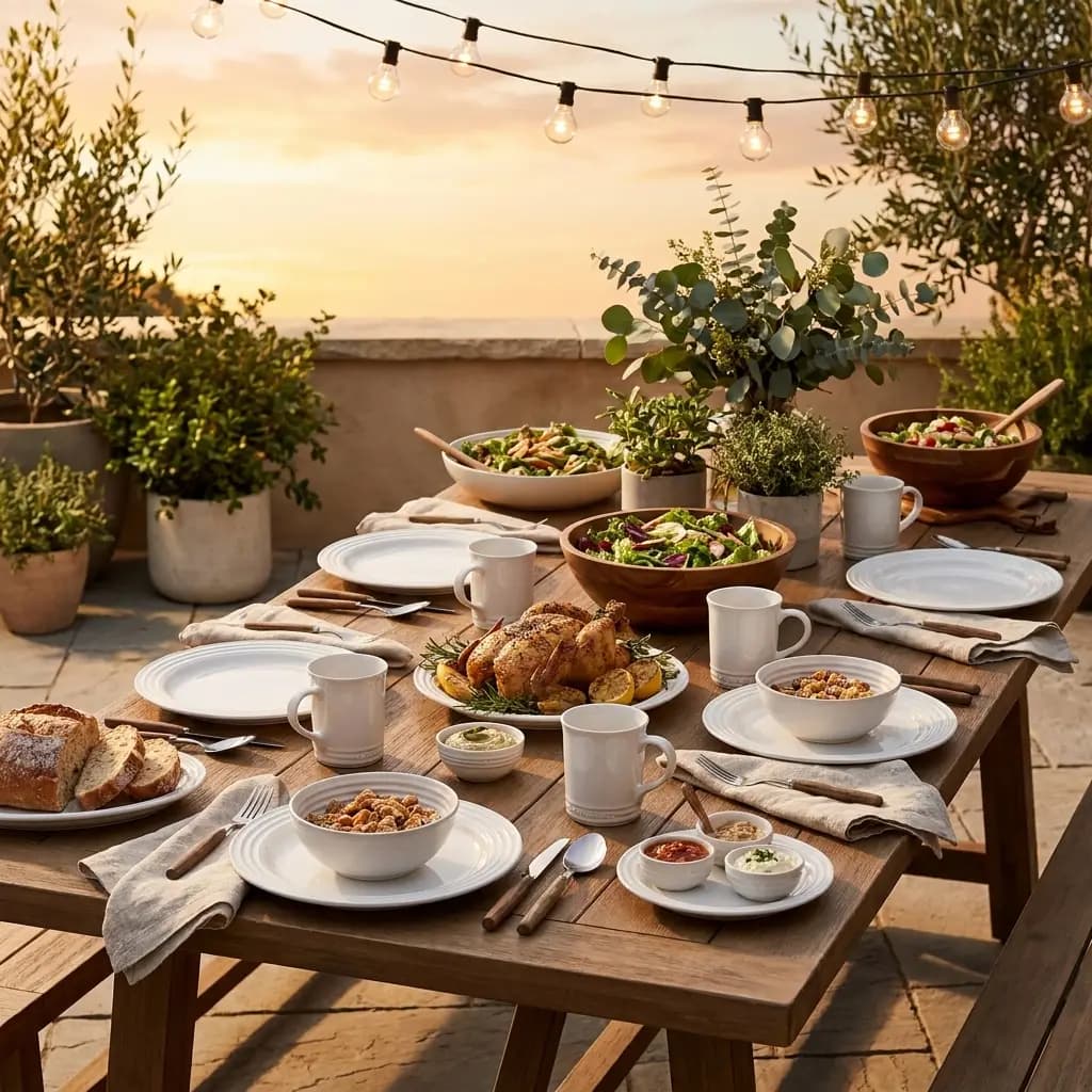 16pc Vancouver Dinnerware Set White