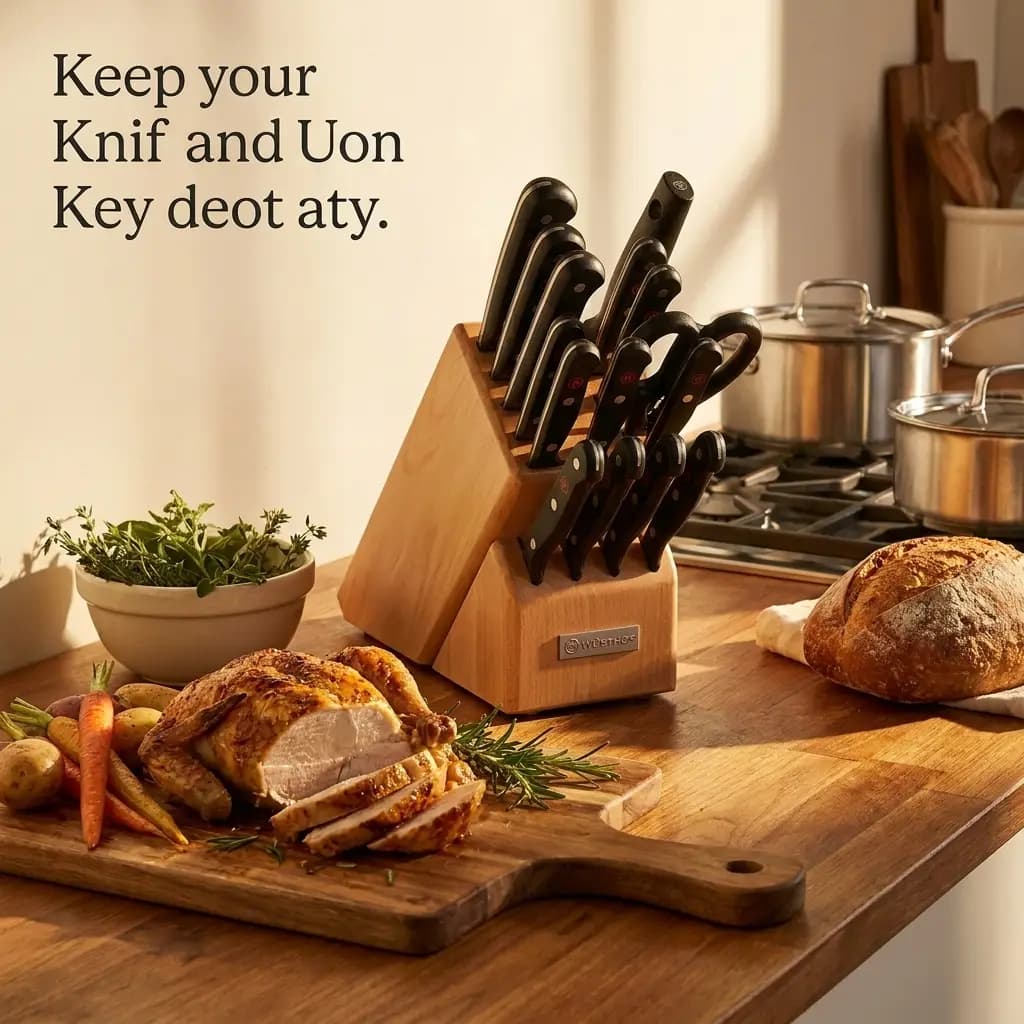 16pc Gourmet Knife Block Set