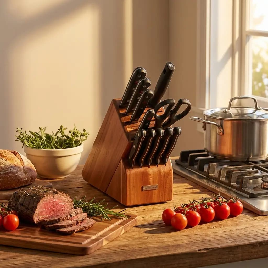 Gourmet 7pc Knife Block Set